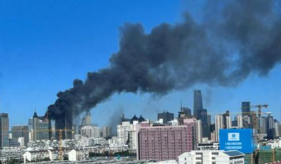 天津新天地大廈火災，物業(yè)否認因煤氣爆炸導致起火